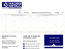 Tablet Screenshot of haugg-metall.de